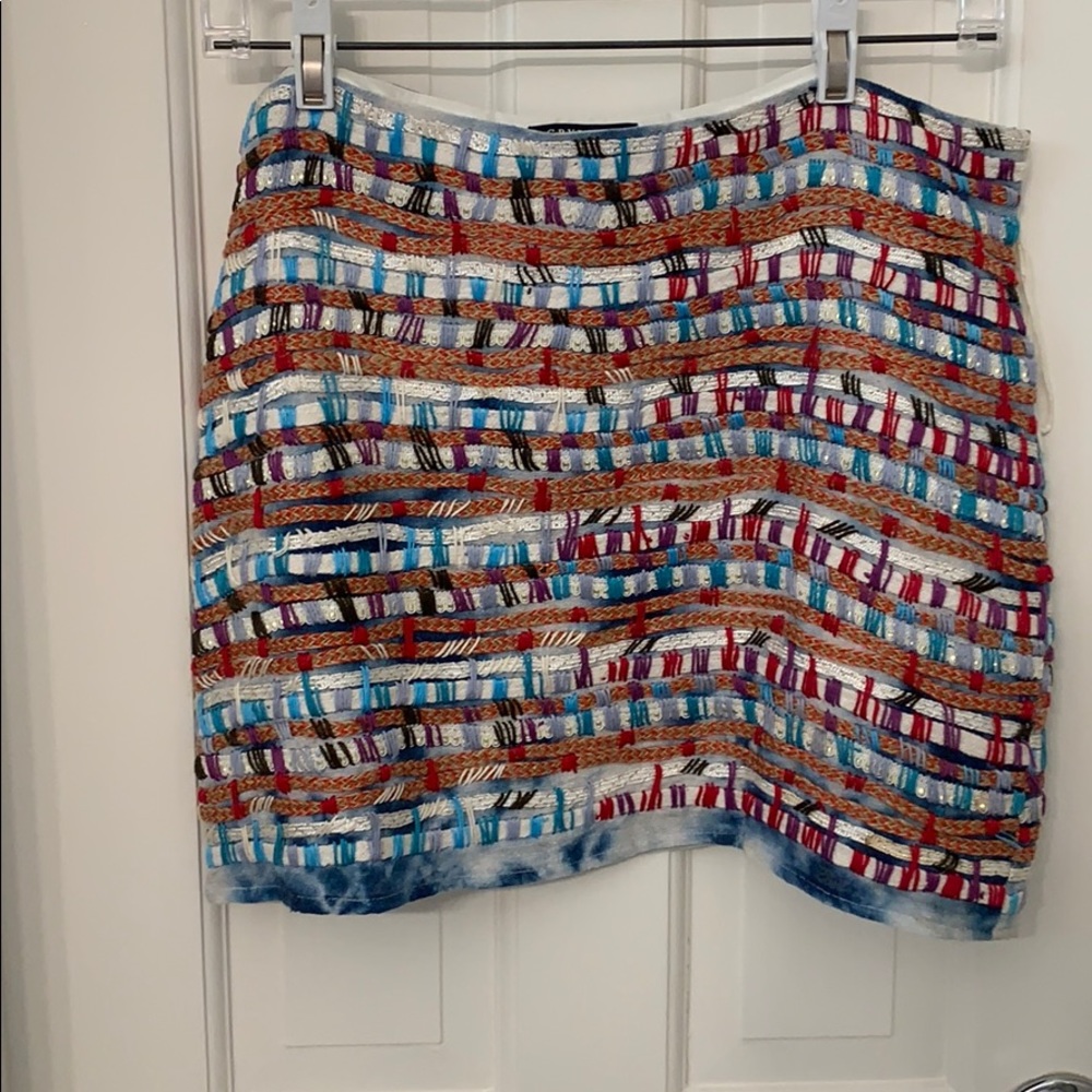 Colorful mini skirt